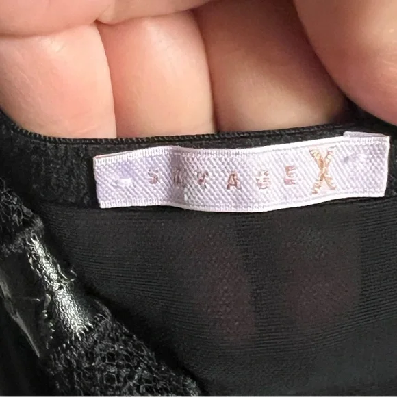 Savage X Fenty Black Caviar Renaissance Rose Corset Dress XL, NWOT - Picture 9 of 12